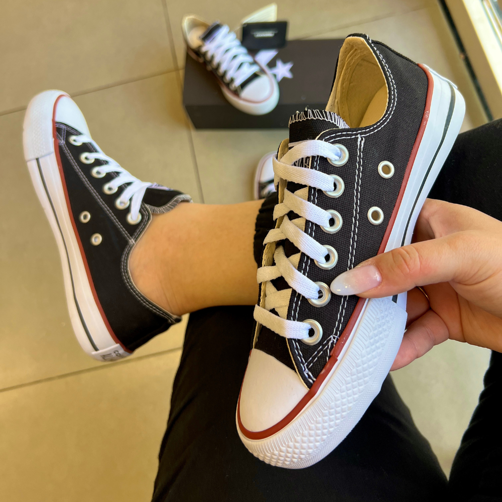 All star preto com 2024 vermelho