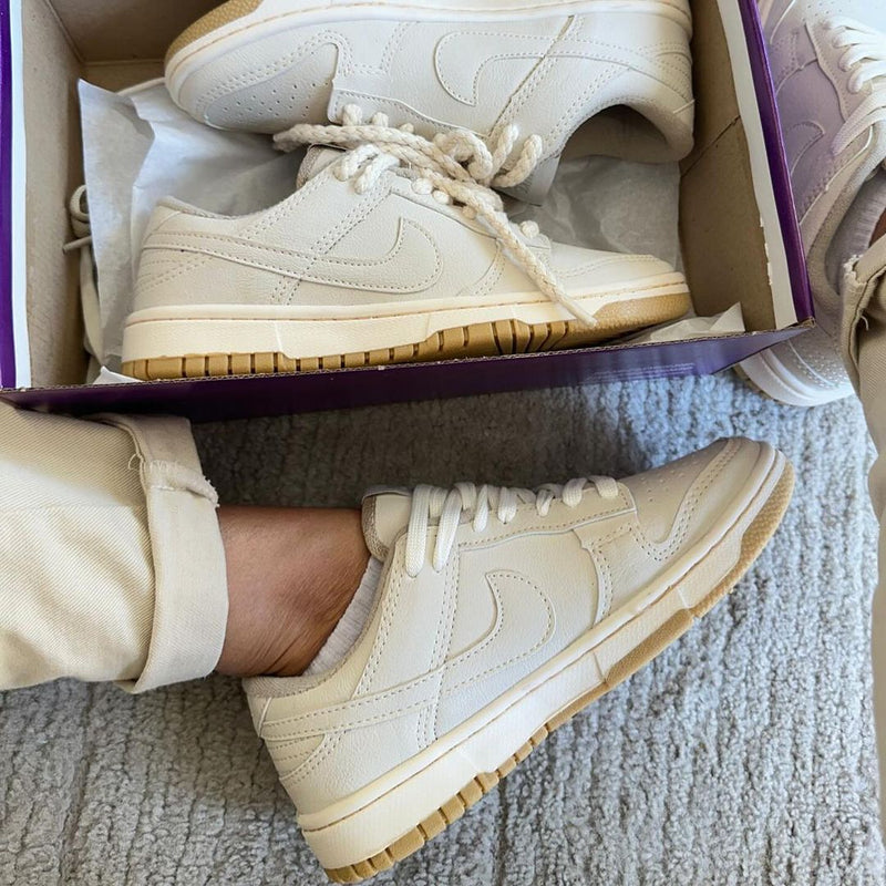 Tênis Nike Dunk SB Nude Bege Premium