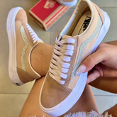 Tênis Old Skool Nude Brilho Premium