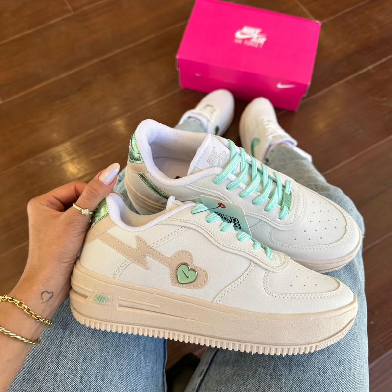 Nike Air Force Love Verde Feminino Premium 