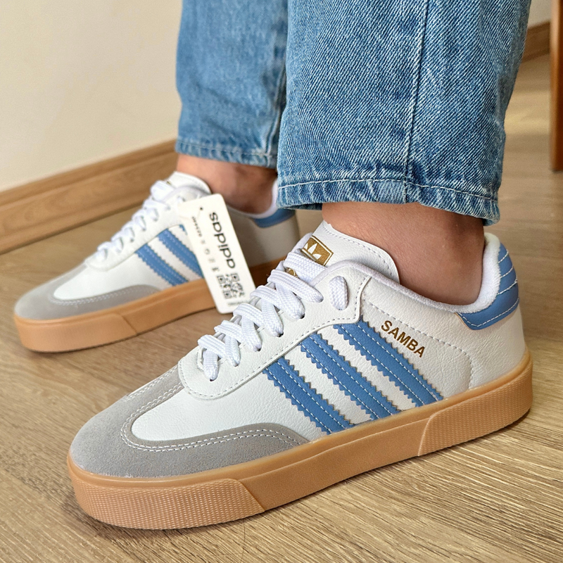 Tênis Adidas Samba Azul Premium 