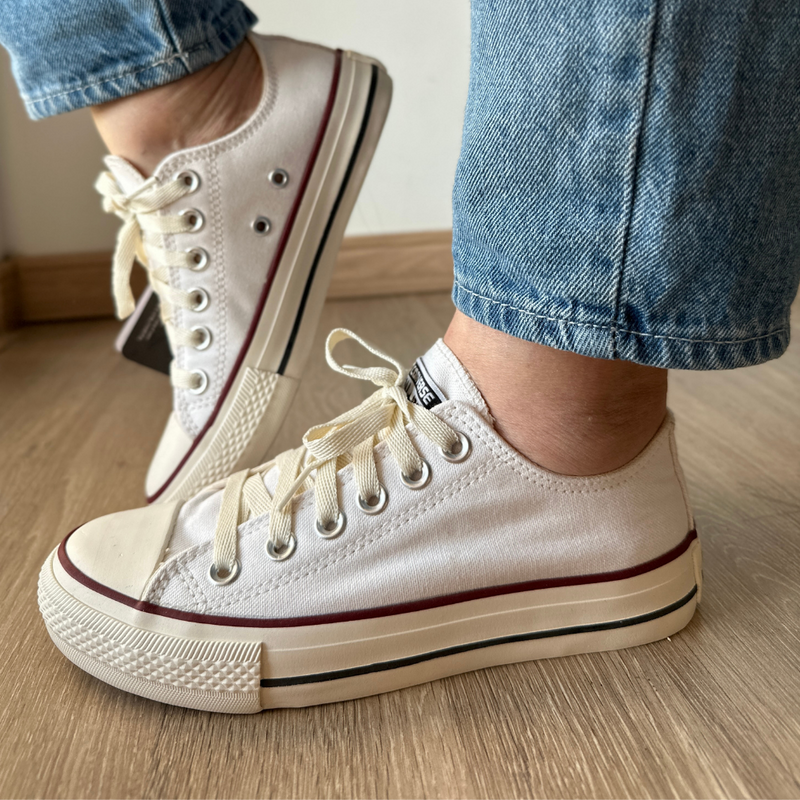 Tênis All Star Off White Vermelho Premium