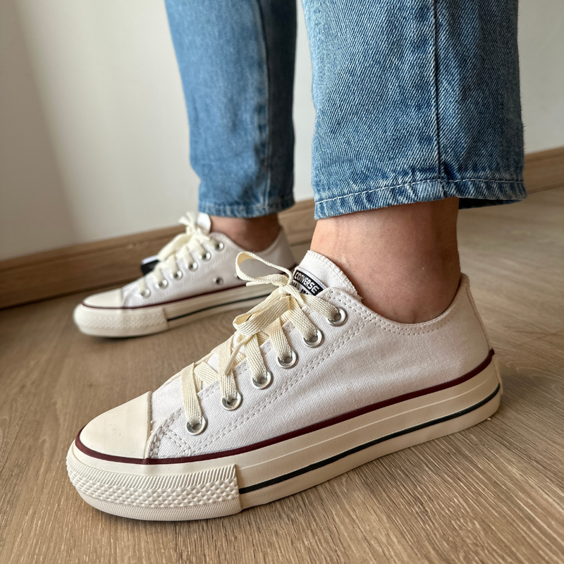 Tênis All Star Off White Vermelho Premium