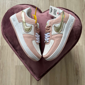 Tênis Nike Air Force Rosa Ouro Premium