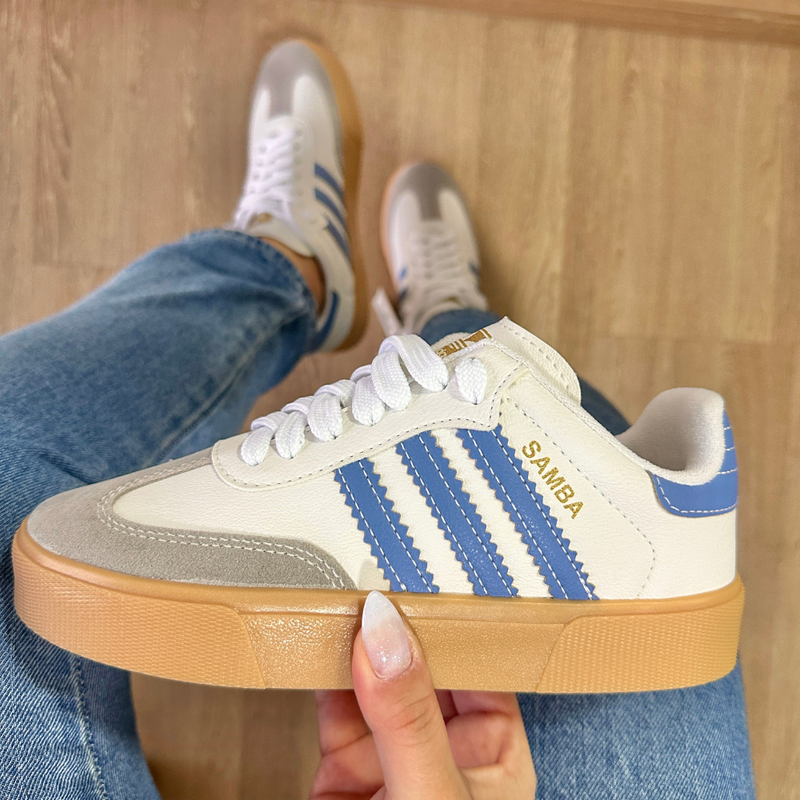 Tênis Adidas Samba Azul Premium 