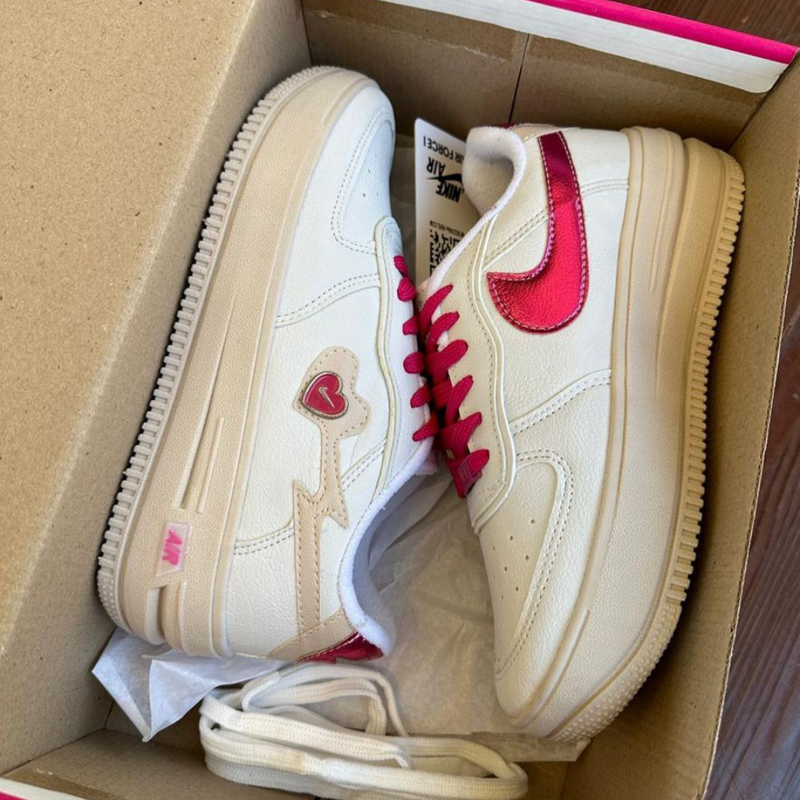 Nike Air Force Love Pink Feminino Premium 