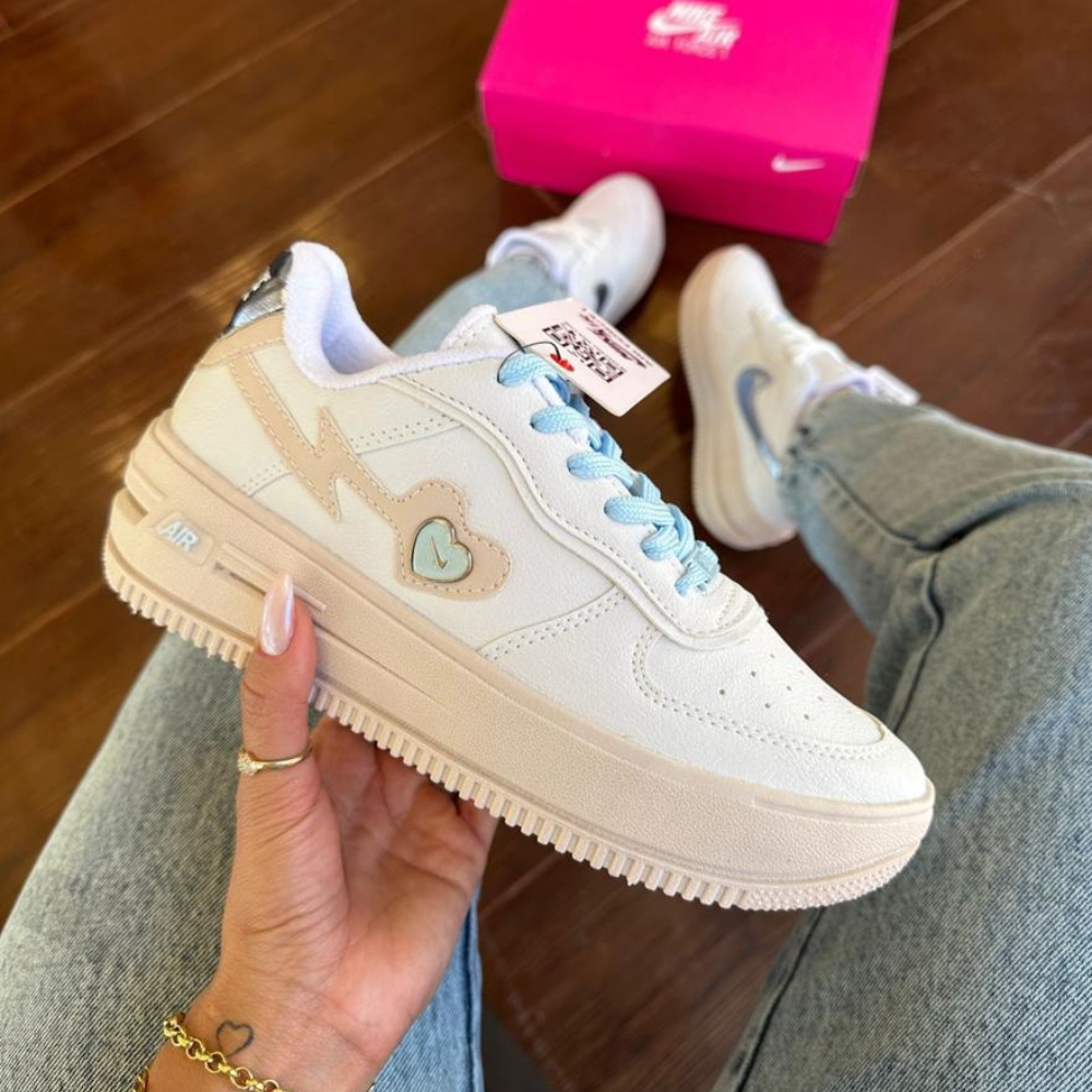 Nike Air Force Love Azul Feminino Premium