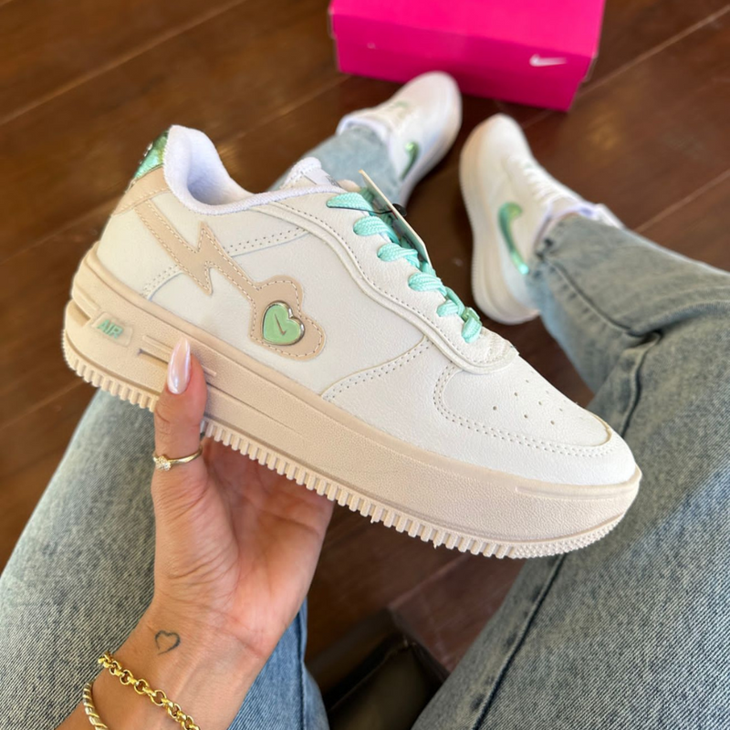 Nike Air Force Love Verde Feminino Premium 