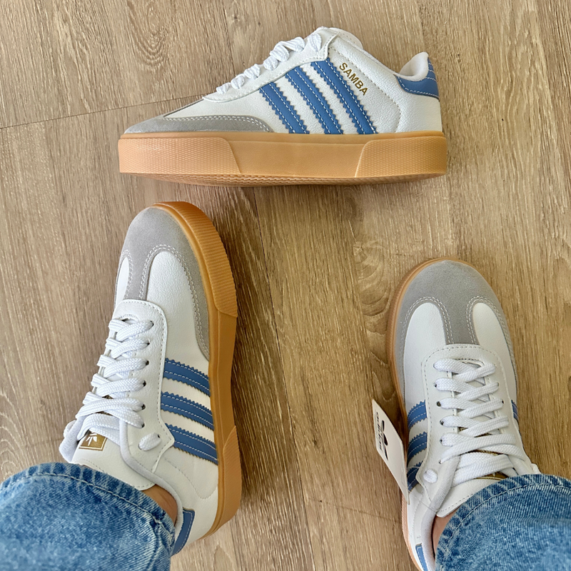 Tênis Adidas Samba Azul Premium 