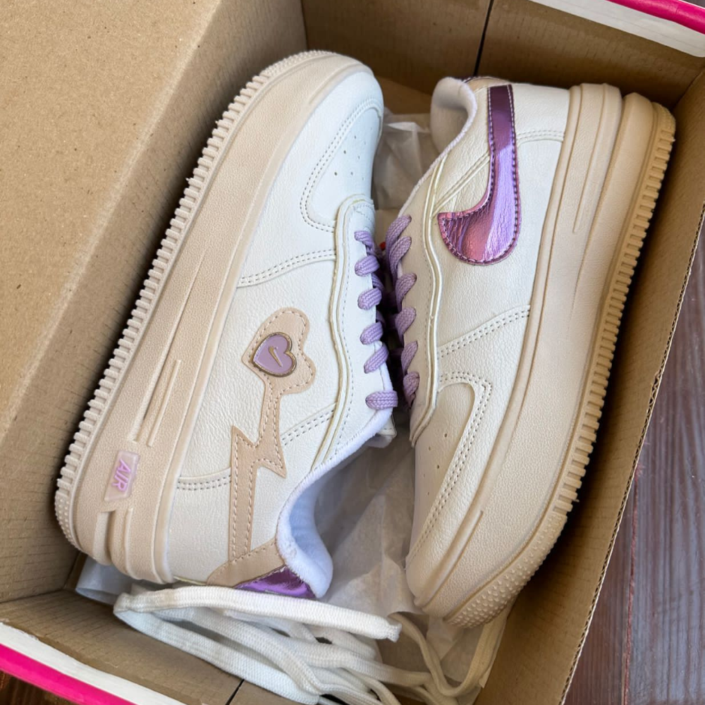 Tênis Nike Air Force Love Lilás Premium