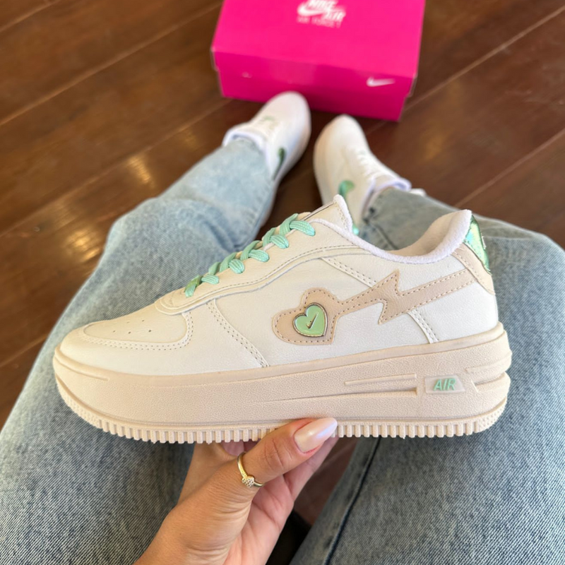 Nike Air Force Love Verde Feminino Premium 