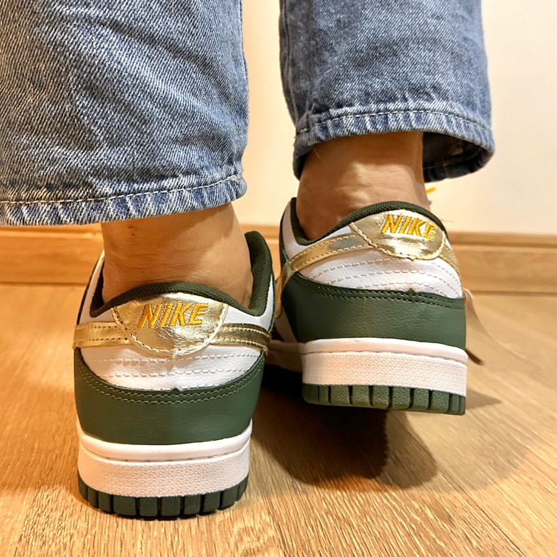 Tênis Nike Dunk Sb Verde Dourado Premium