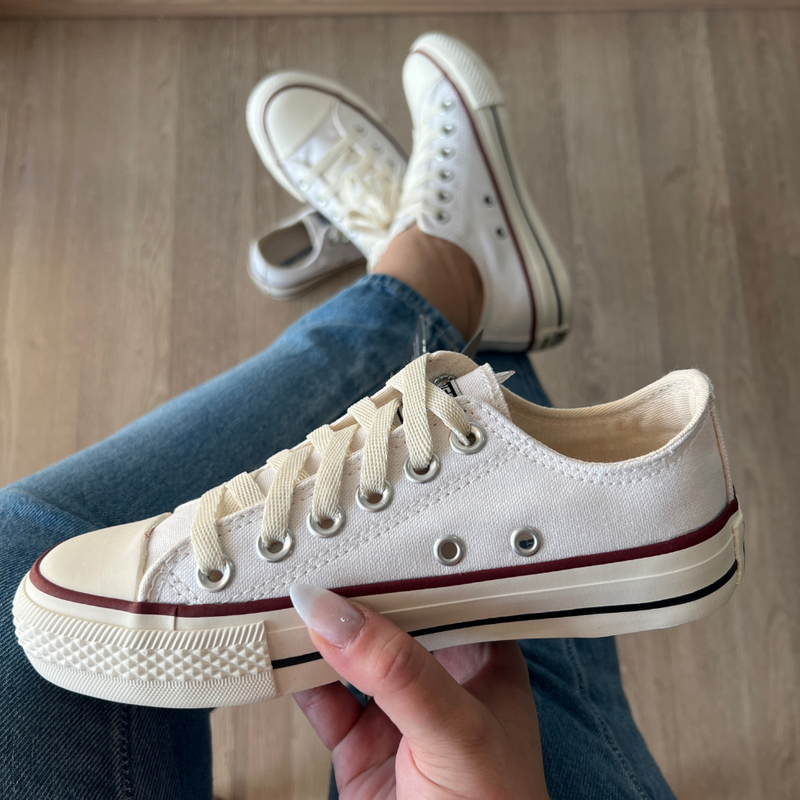 Tênis All Star Off White Vermelho Premium