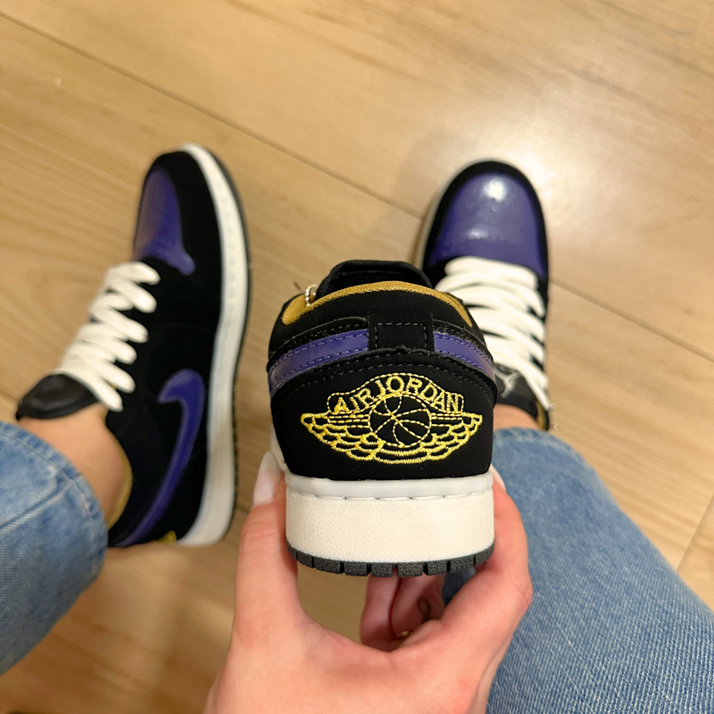 Tênis Nike Jordan Camurça Preto Roxo