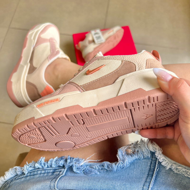 Tênis Nike AF1 Plataforma Flamingo Rosa Premium