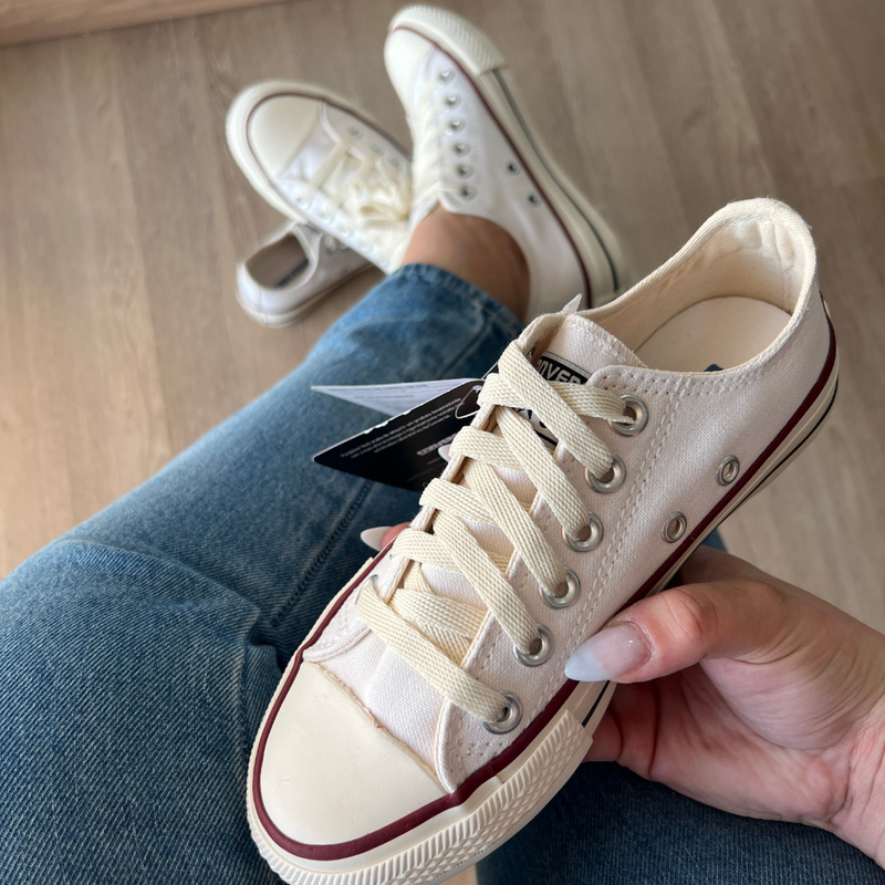 Tênis All Star Off White Vermelho Premium