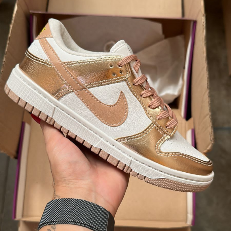 Tênis Dunk SB Rose Branco Premiun