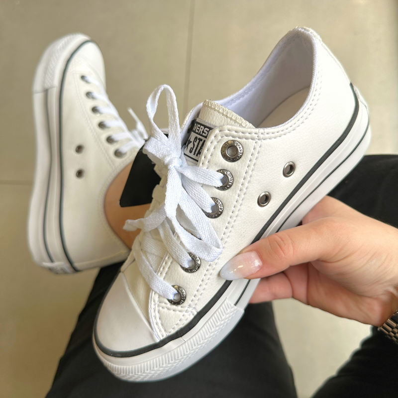 Tênis All Star Branco Plataforma Premium