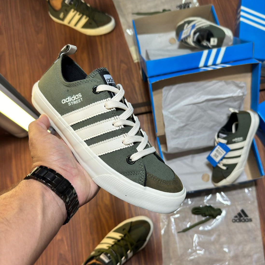 Adidas Street Verde Militar Masculino