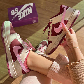 Tênis Nike SB Dunk Bordo Rosa Premium