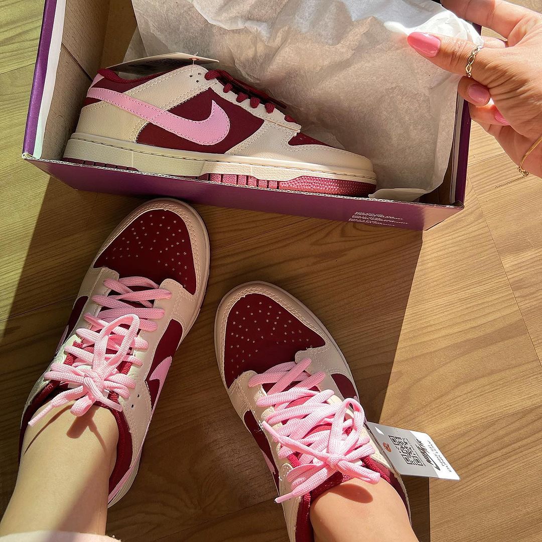 Tênis Nike SB Dunk Bordo Rosa Premium