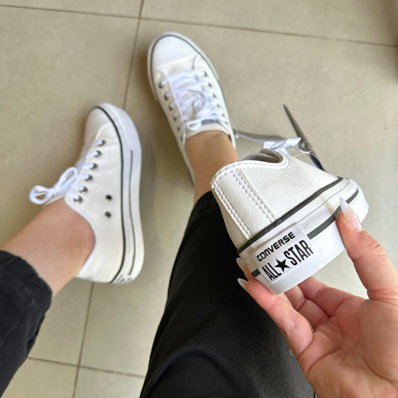 Tênis All Star Branco Plataforma Premium