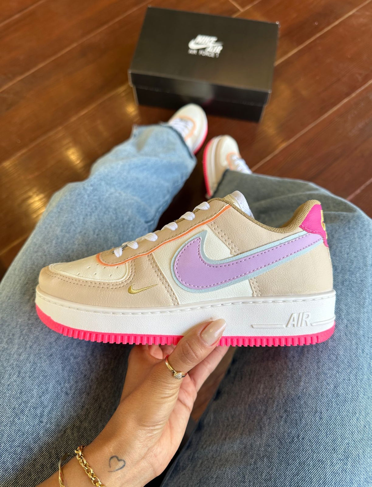 Tênis Nike Air Force Colorido Feminino Premium