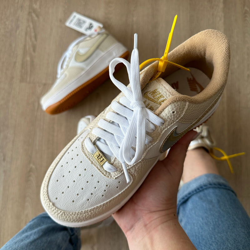 Tênis Nike Air Force Croco Ouro Premium