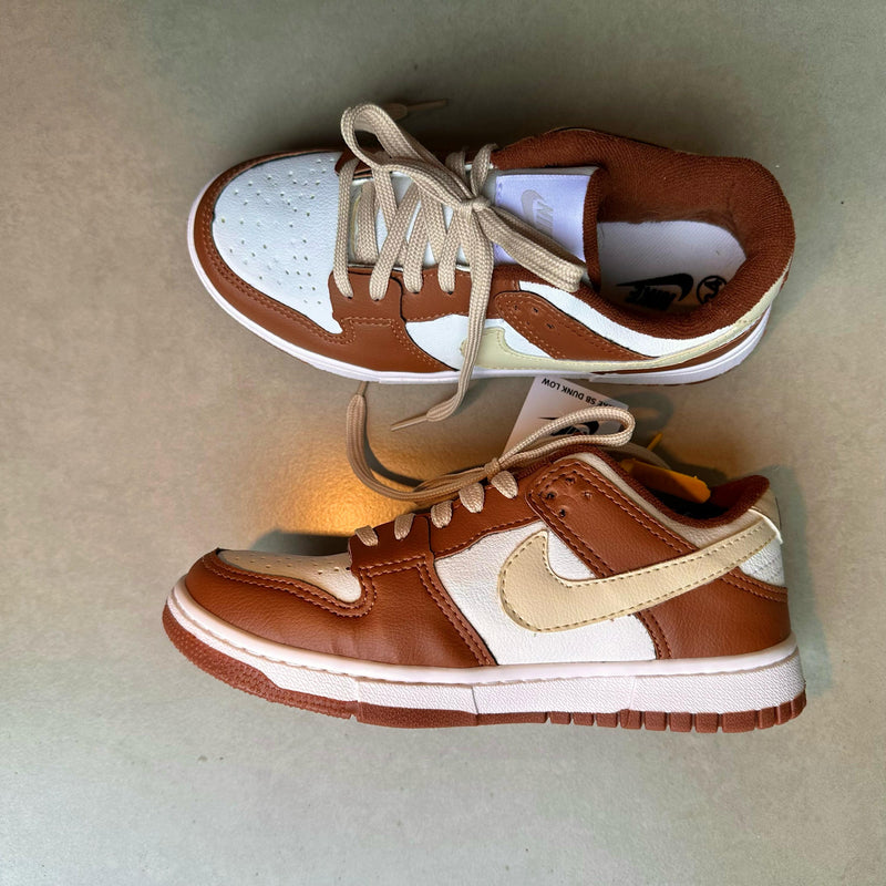 Tênis Nike SB Dunk Marrom e Branco Unissex Premium