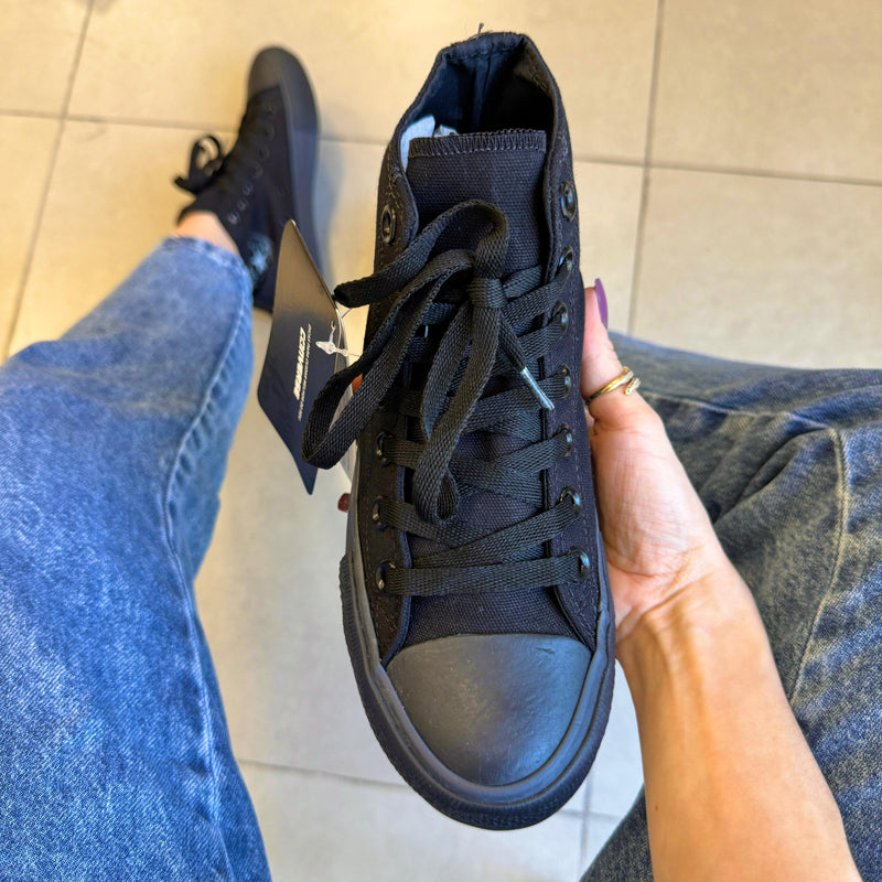 Tênis All Star All Black Cano Alto Premium