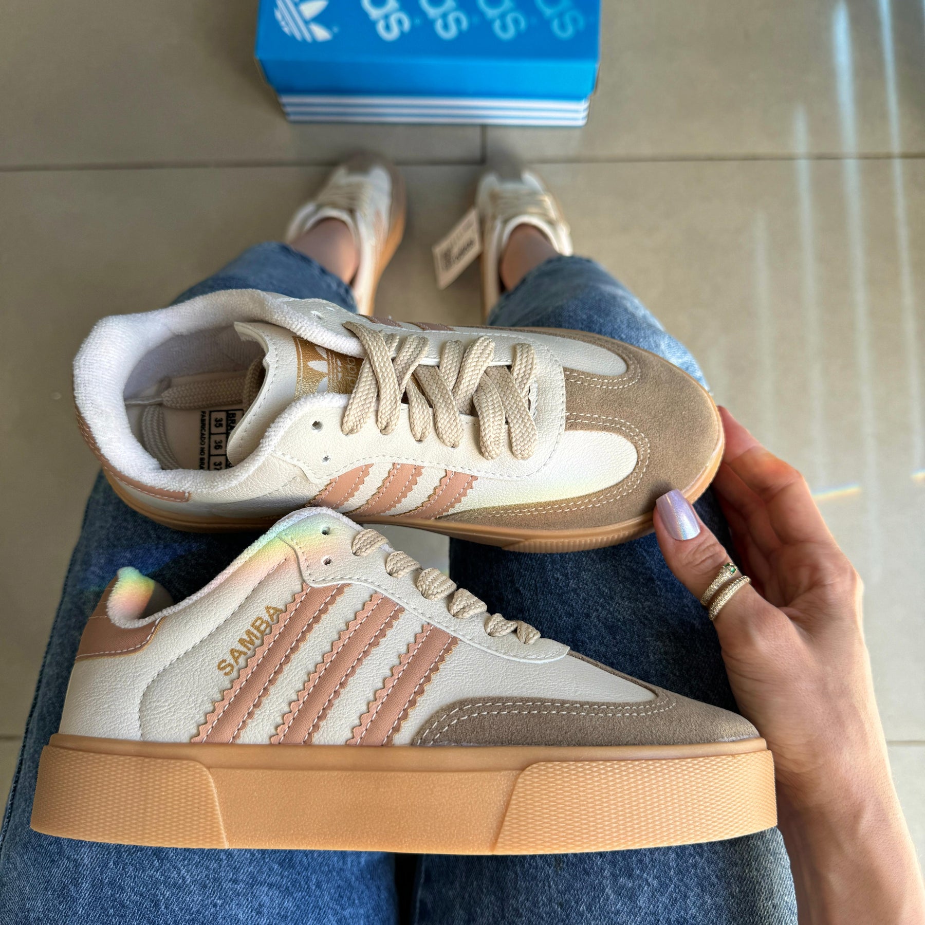 Tênis Adidas Samba Off Rosado Premium