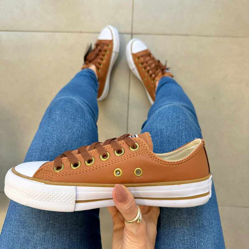 Tênis All Star Caramelo Courino Premium