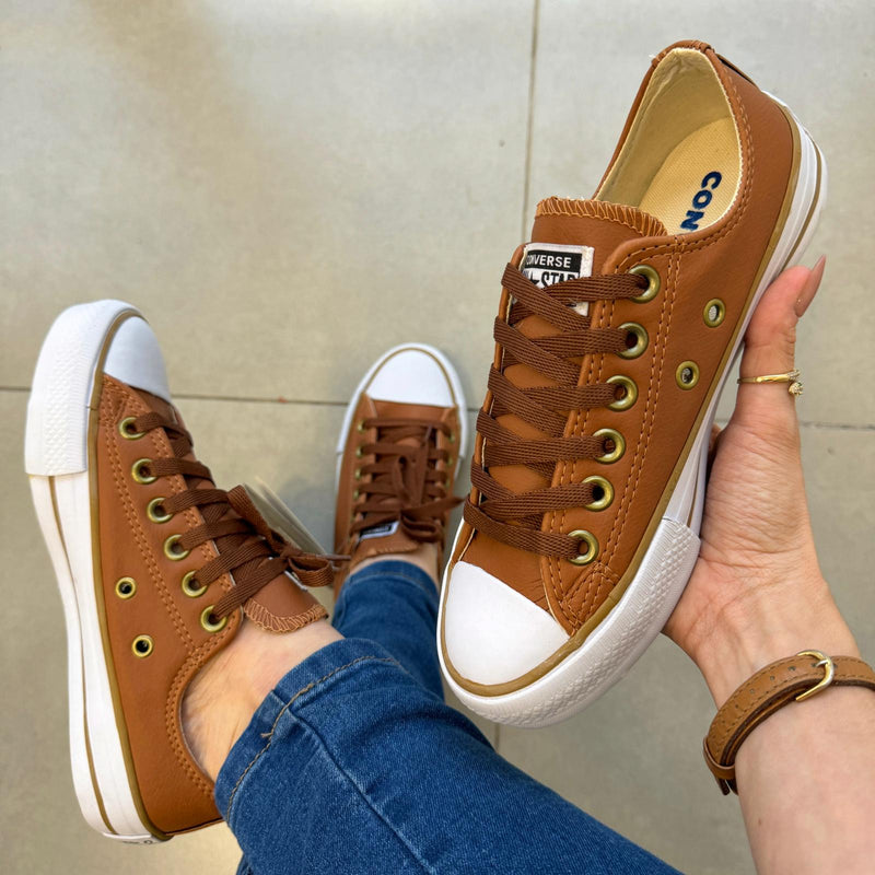 Tênis All Star Caramelo Courino Premium