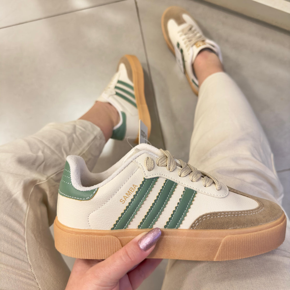 Tênis Adidas Samba Esmeralda Premium