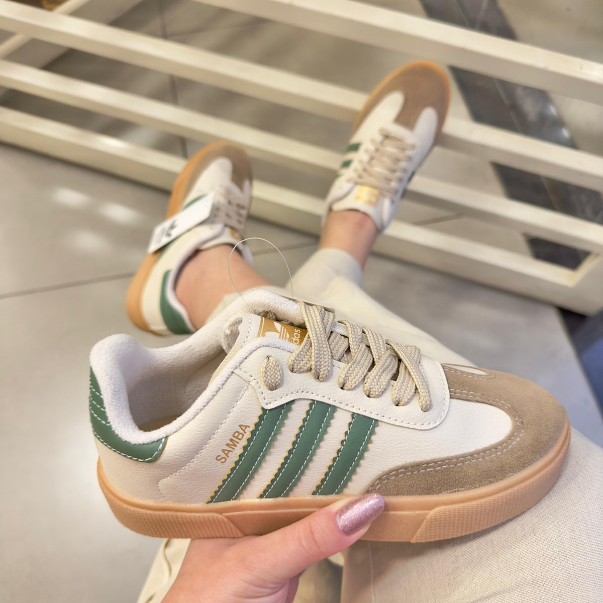 Tênis Adidas Samba Esmeralda Premium