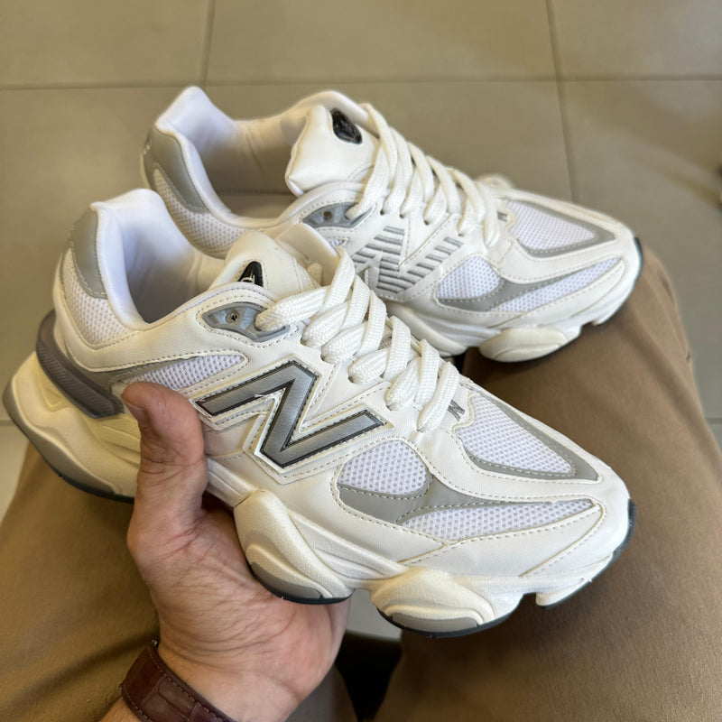 Tênis New Balance 9060 Sea Salt Branco Masculino Couro Legítimo