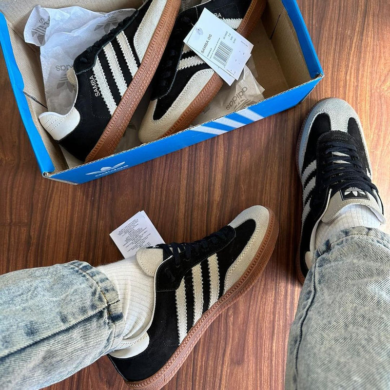 Tênis Adidas Samba OG Preto Couro Legítimo