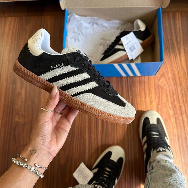 Tênis Adidas Samba OG Preto Couro Legítimo