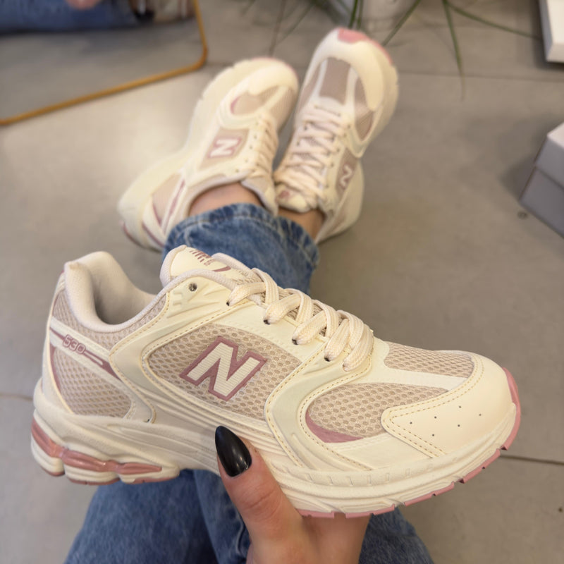 Tênis New Balance 530 Off White Rosa