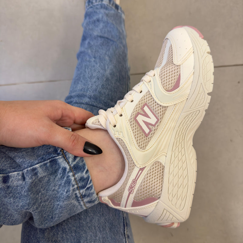 Tênis New Balance 530 Off White Rosa