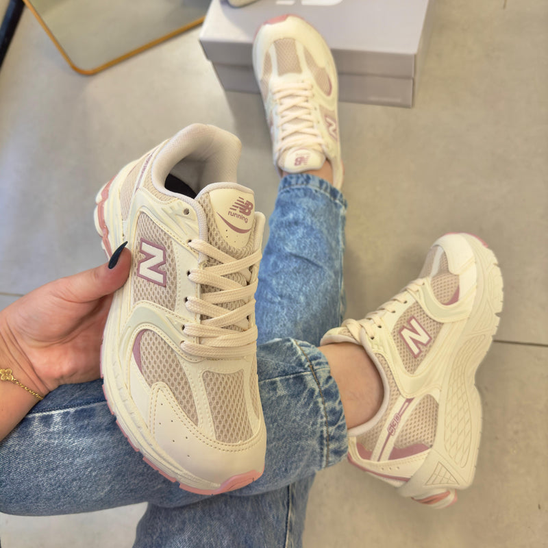 Tênis New Balance 530 Off White Rosa