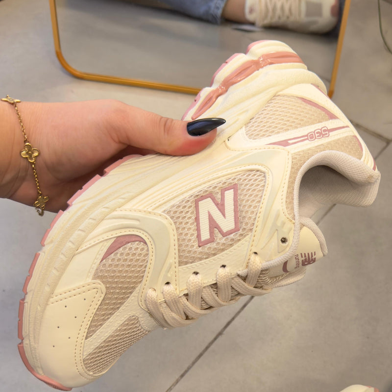 Tênis New Balance 530 Off White Rosa