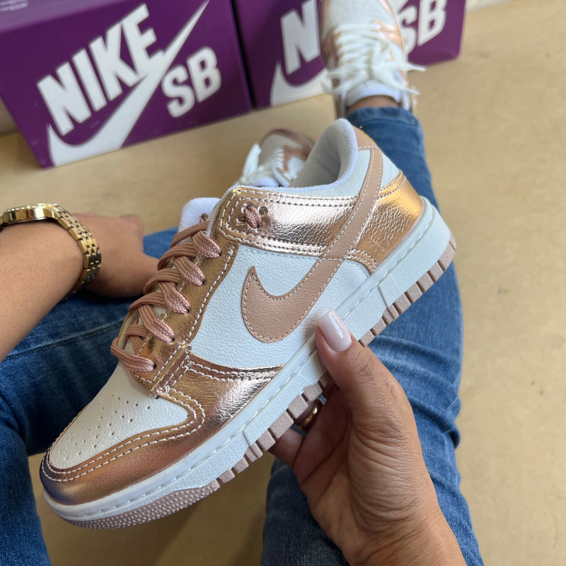 Tênis Dunk SB Rose Branco Premiun