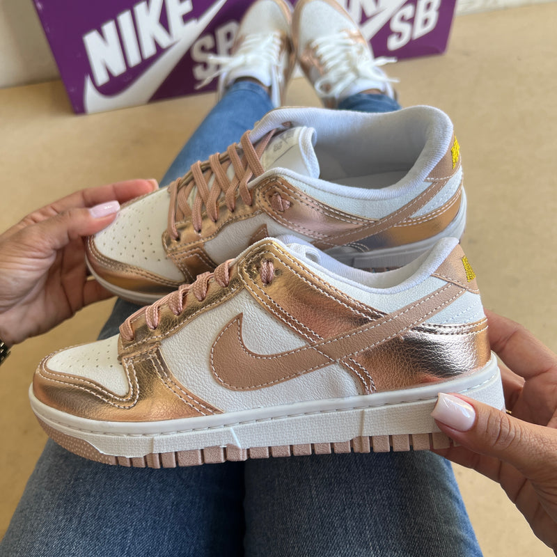 Tênis Dunk SB Rose Branco Premiun