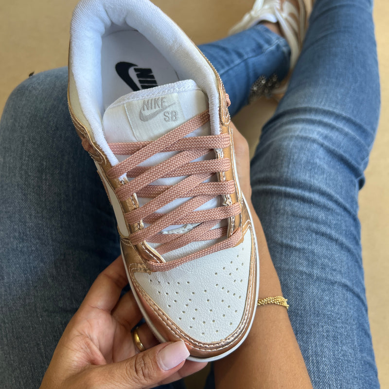 Tênis Dunk SB Rose Branco Premiun