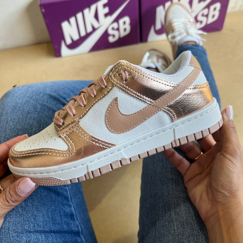 Tênis Dunk SB Rose Branco Premiun