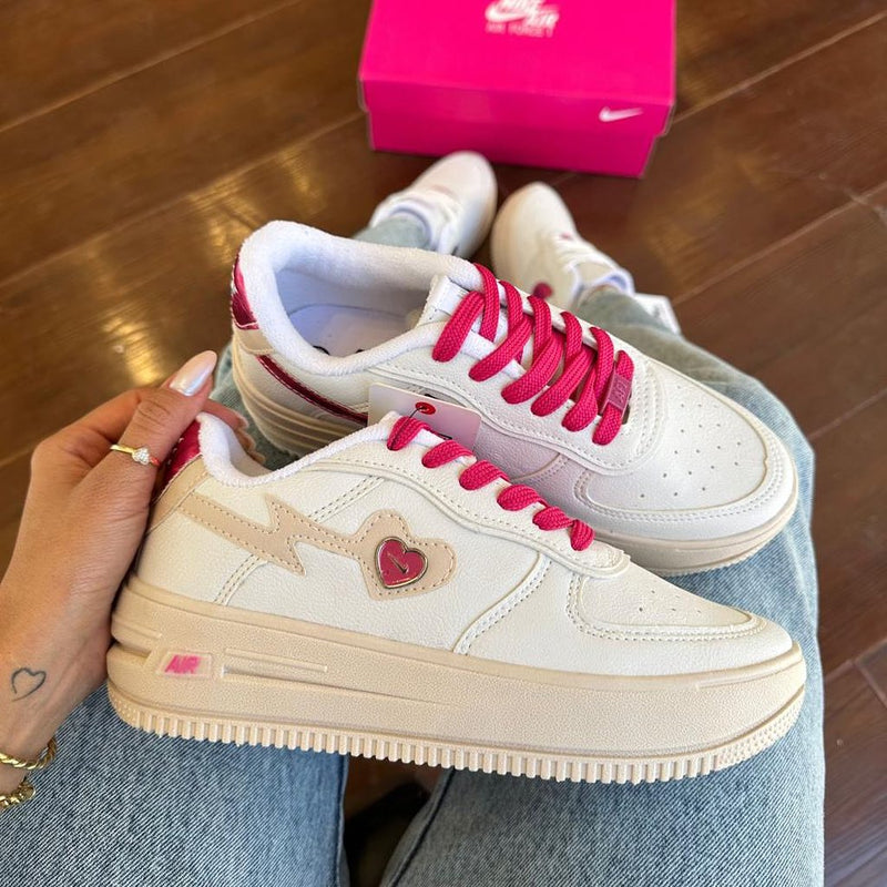 Nike Air Force Love Pink Feminino Premium 