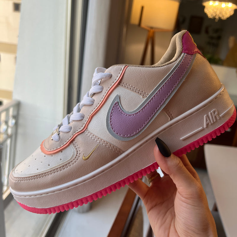 Tênis Nike Air Force Colorido Feminino Premium