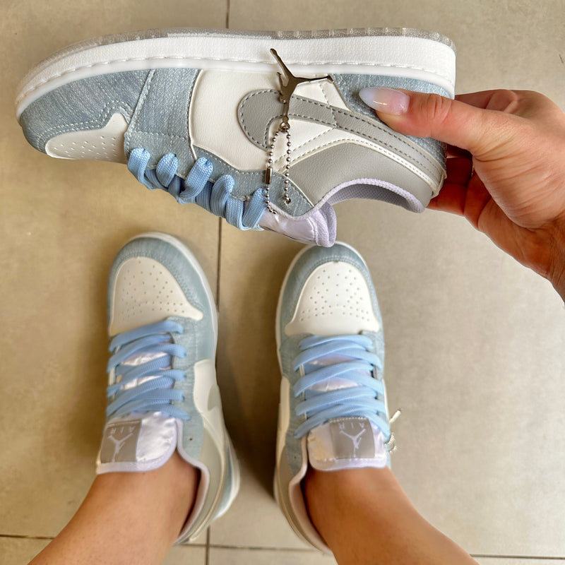 Tênis Nike Air Force Jordan Azul Bebê