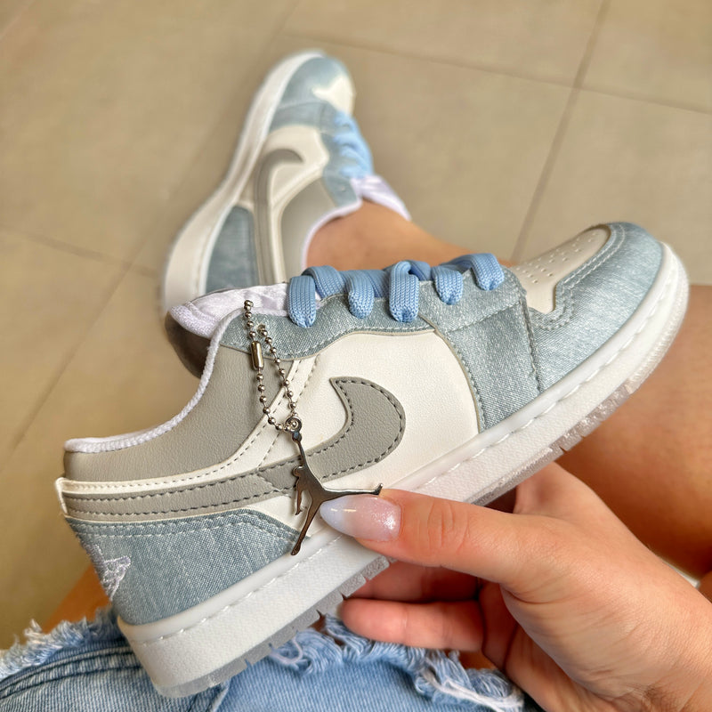 Tênis Nike Air Force Jordan Azul Bebê